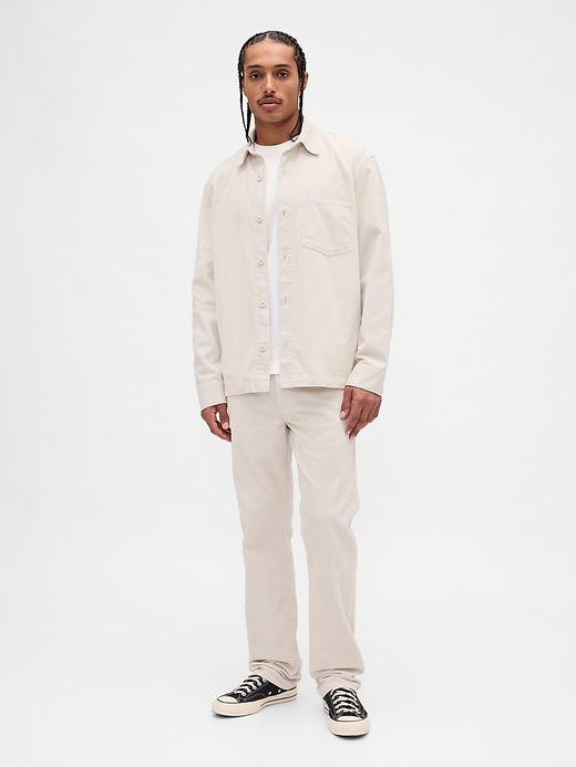 veste chemise en velours côtelé