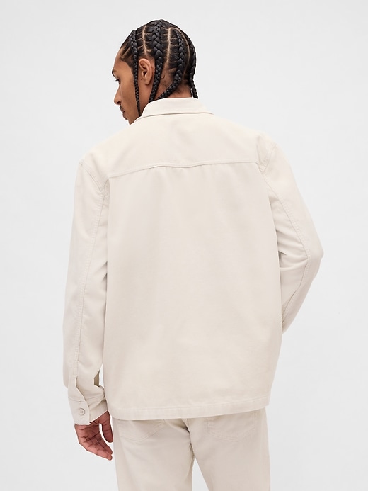 veste chemise en velours côtelé