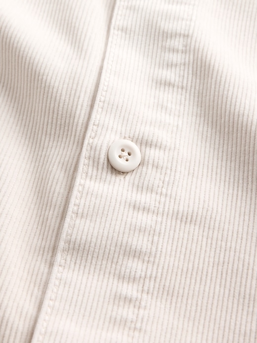 veste chemise en velours côtelé