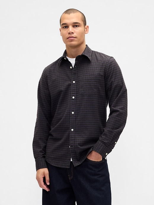 chemise oxford à carreaux