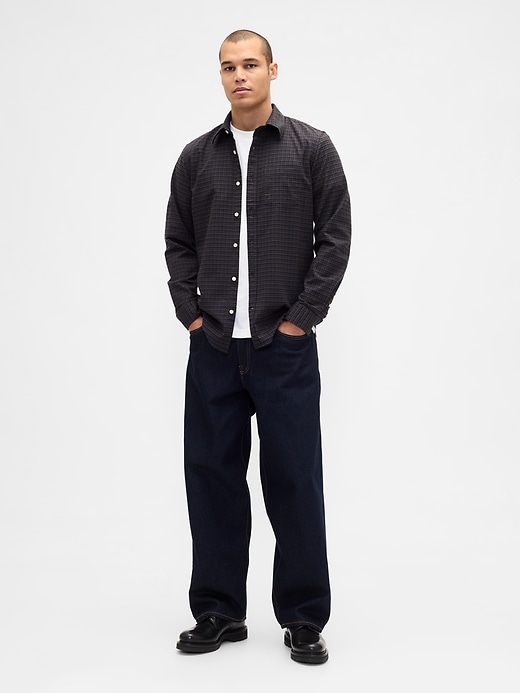 chemise oxford à carreaux