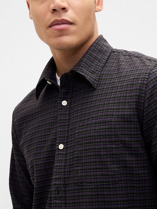 chemise oxford à carreaux