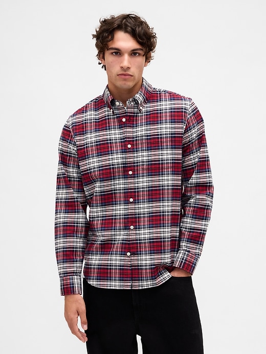 chemise oxford à carreaux