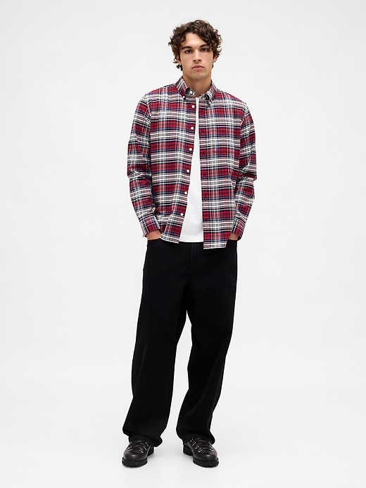 chemise oxford à carreaux
