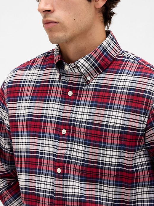 chemise oxford à carreaux