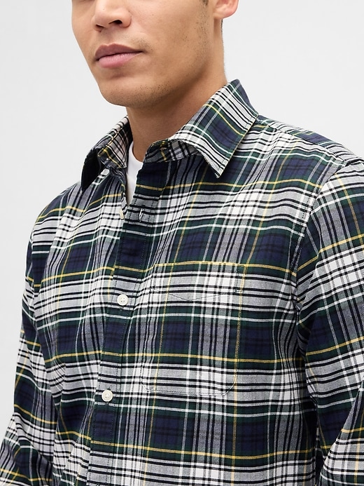 chemise oxford à carreaux