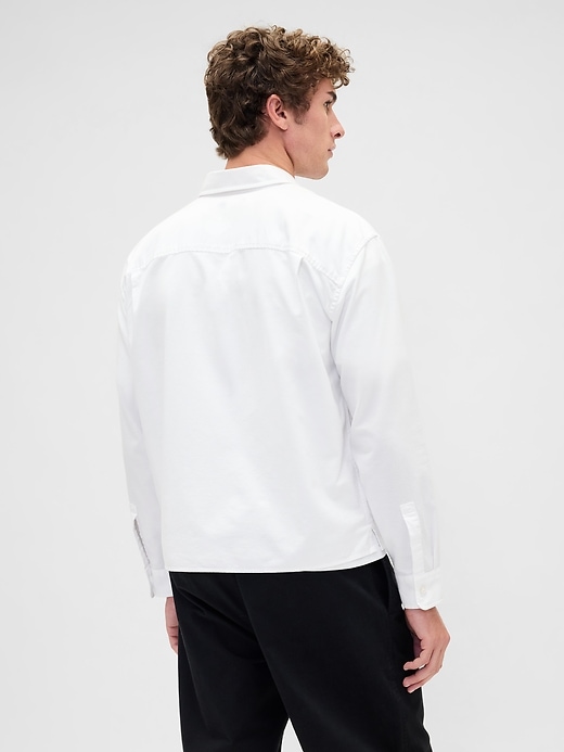 chemise oxford courte décontractée