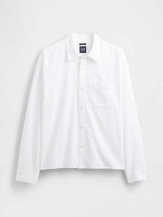 chemise oxford courte décontractée