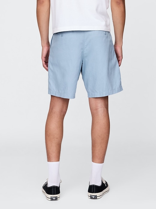 short en lin et coton de 20 cm