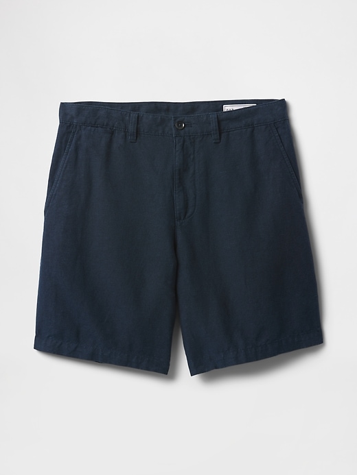 short en lin et coton de 20 cm