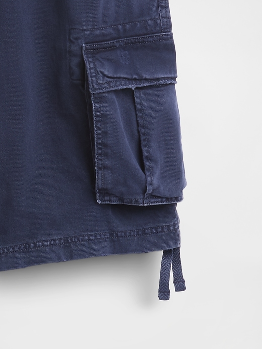 short cargo ample en sergé
