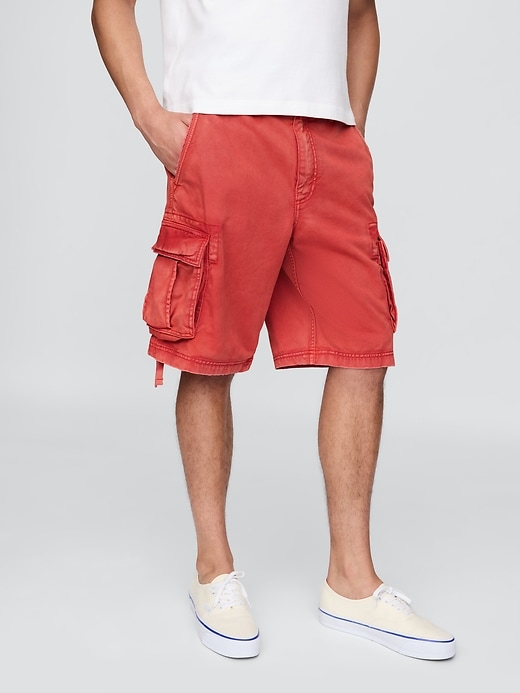 short cargo ample en sergé