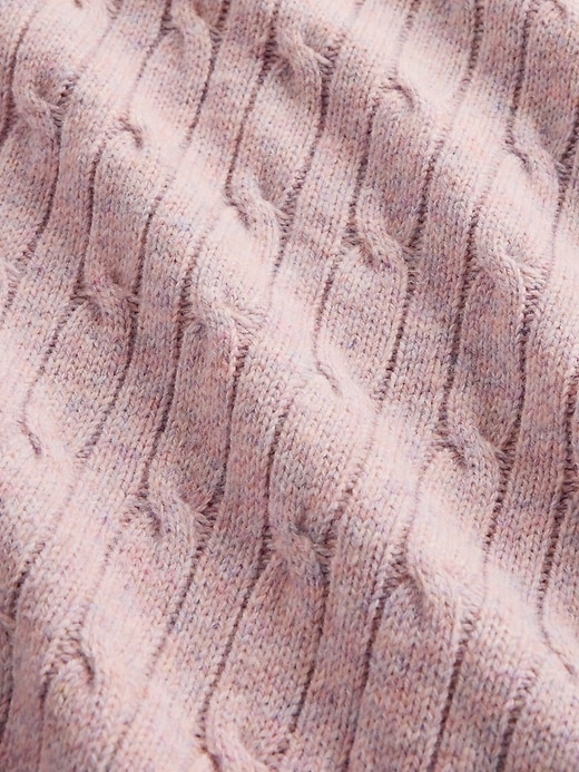 pull en maille torsadée en laine mérinos mélangée