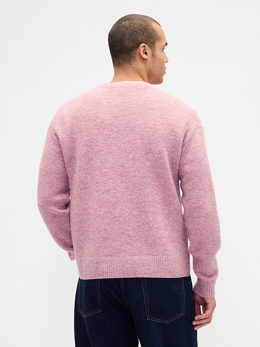 pull court décontracté à col en v