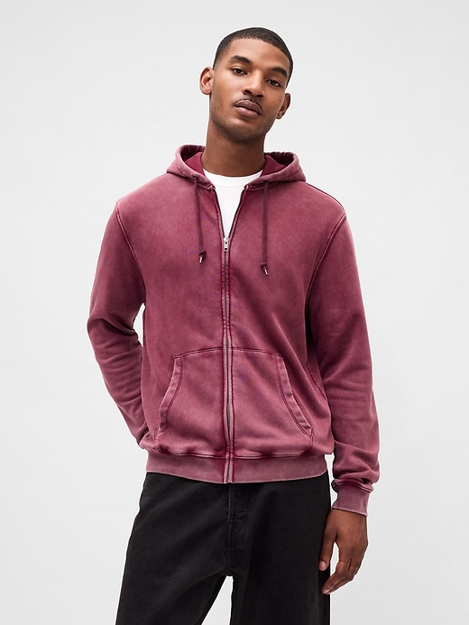 sweat à capuche zippé vintagesoft pour adulte