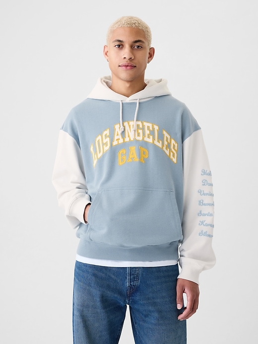 sweat à capuche gap avec logo de los angeles