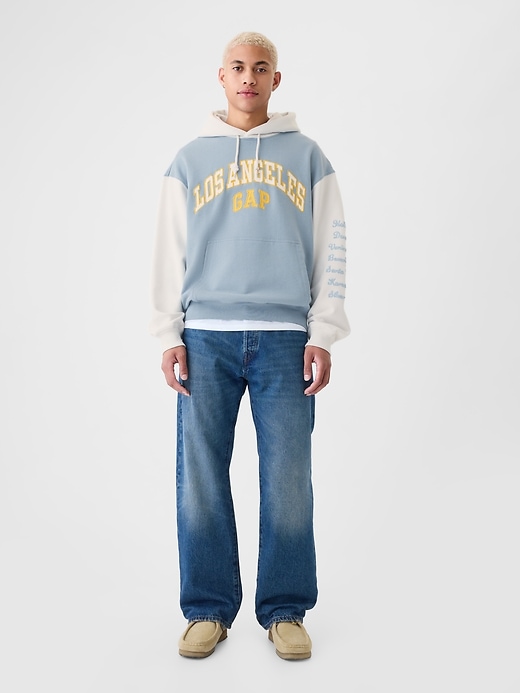 sweat à capuche gap avec logo de los angeles