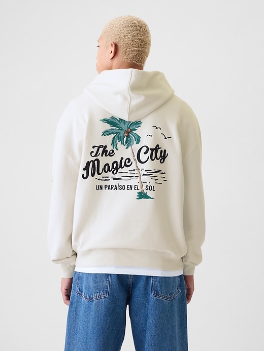 sweat à capuche gap avec logo de miami city