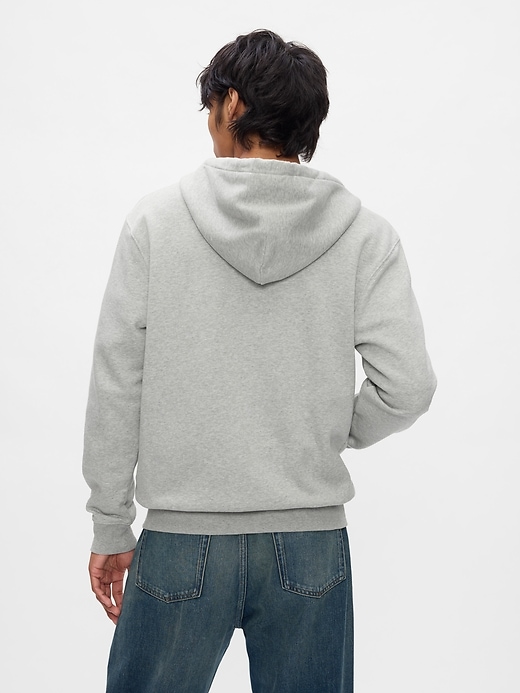 sweat à capuche zippé pour adulte vintagesoft avec logo arch