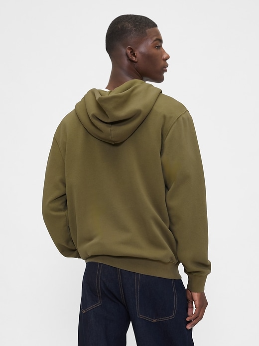 sweat à capuche zippé pour adulte vintagesoft avec logo arch