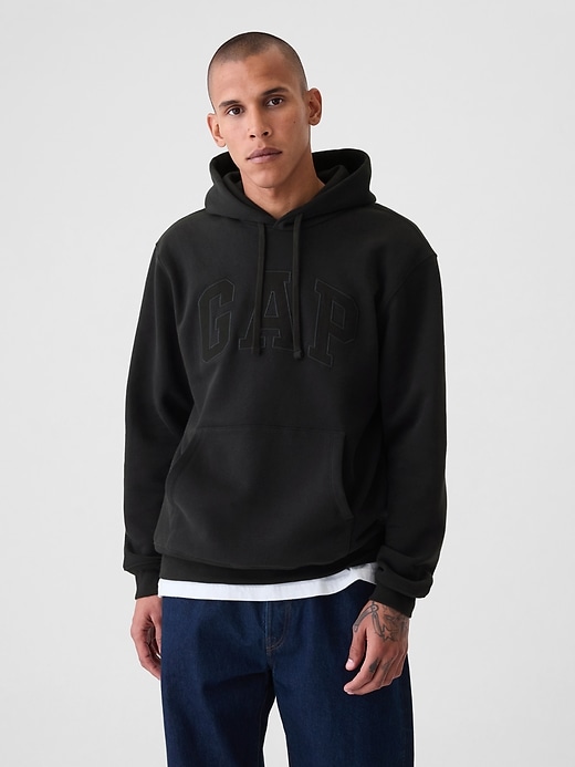 sweat à capuche adulte vintagesoft avec logo arch
