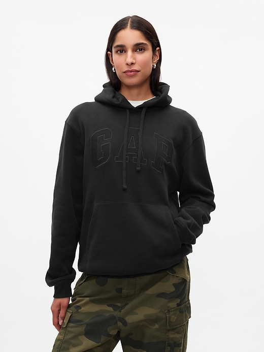 sweat à capuche adulte vintagesoft avec logo arch