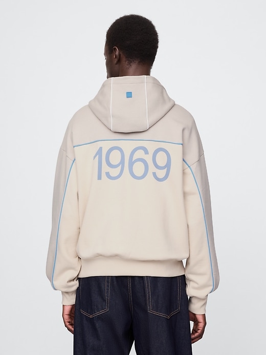 sweat à capuche zippé gap × hfr logo par richfresh