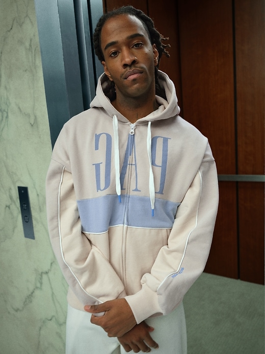 sweat à capuche zippé gap × hfr logo par richfresh