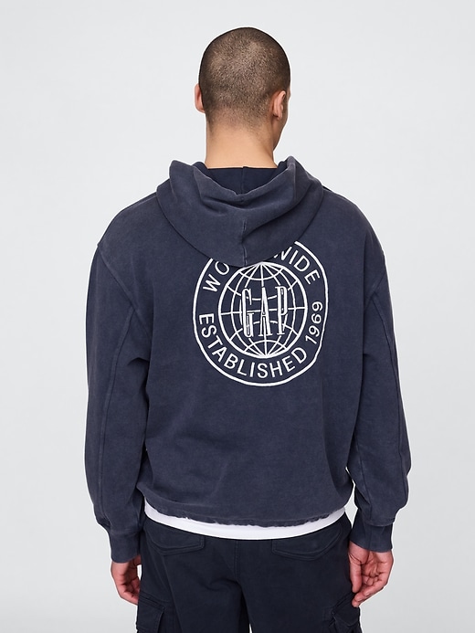 sweat à capuche gap en molleton épais avec logo