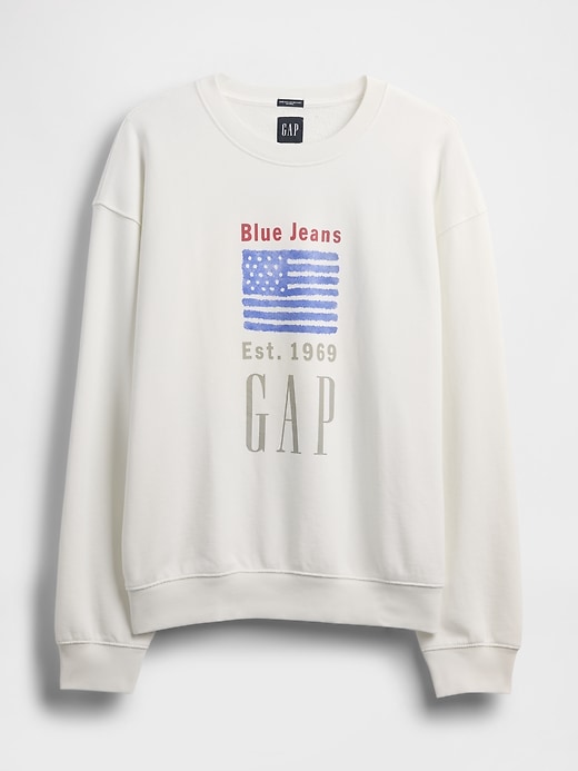 sweat-shirt oversize à logo en molleton épais
