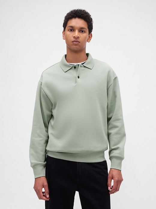 sweat-shirt polo épais et surdimensionné