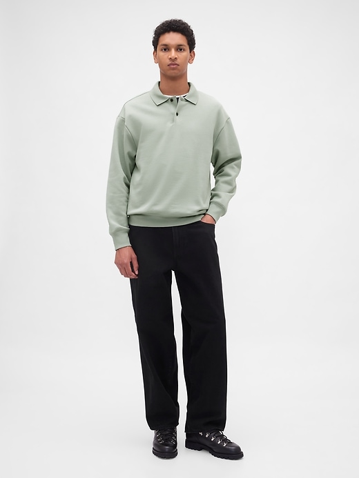 sweat-shirt polo épais et surdimensionné
