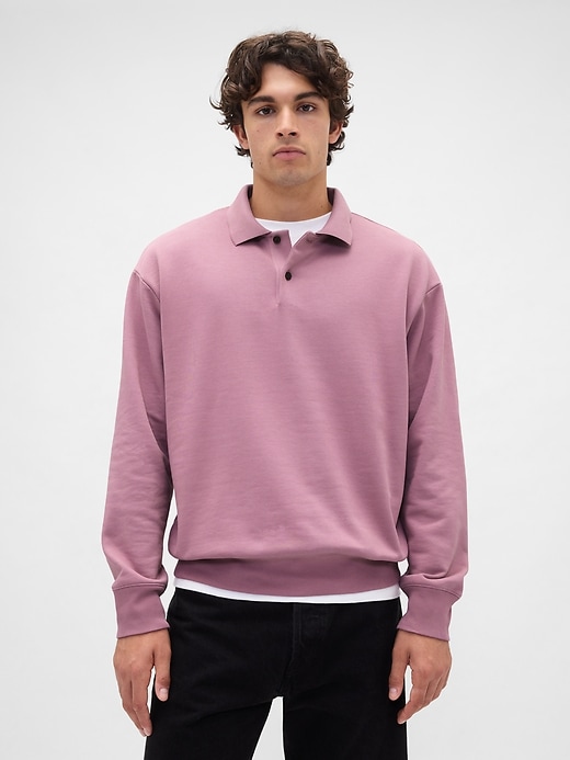 sweat-shirt polo épais et surdimensionné