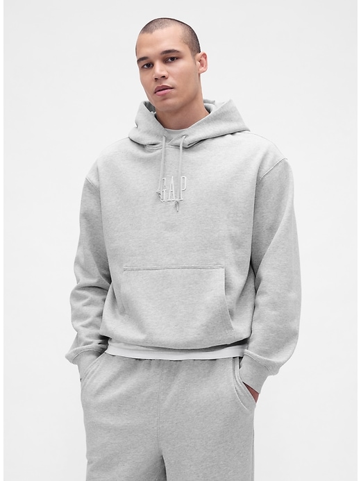 sweat à capuche oversize épais avec logo