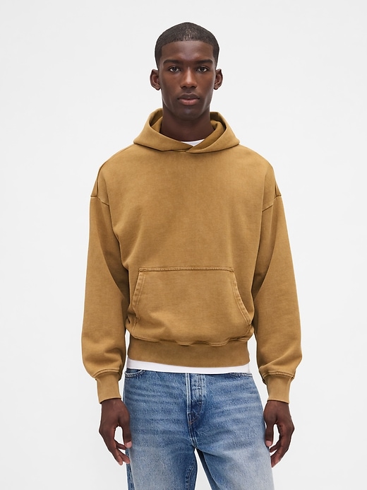 sweat à capuche oversize épais