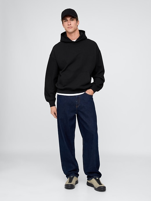 sweat à capuche oversize épais