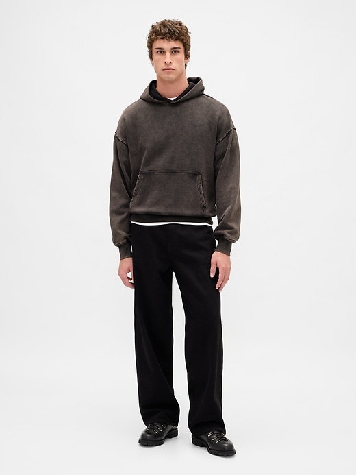 sweat à capuche oversize épais