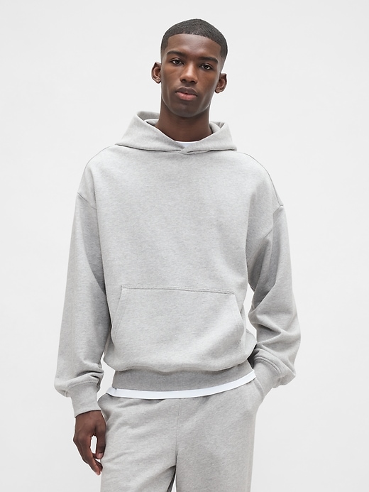 sweat à capuche oversize épais