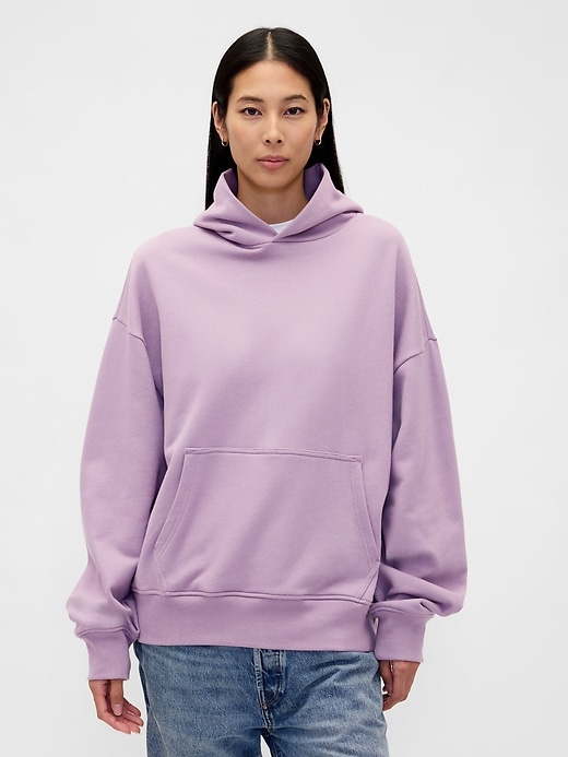 sweat à capuche oversize épais