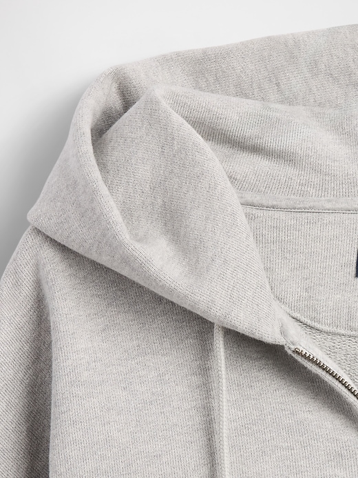 sweat à capuche zippé en molleton extra épais