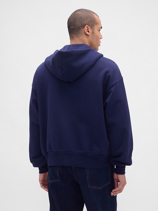 sweat à capuche zippé en molleton extra épais