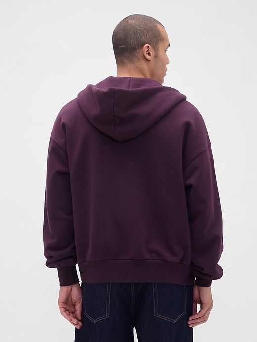 sweat à capuche zippé en molleton extra épais