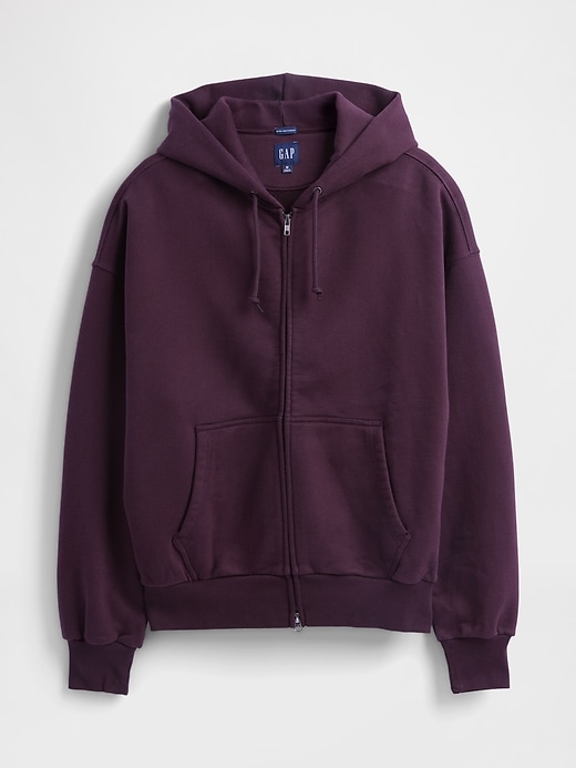 sweat à capuche zippé en molleton extra épais