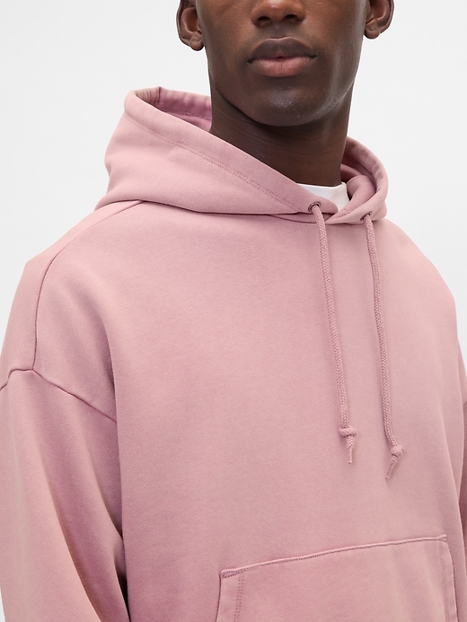 sweat à capuche court épais