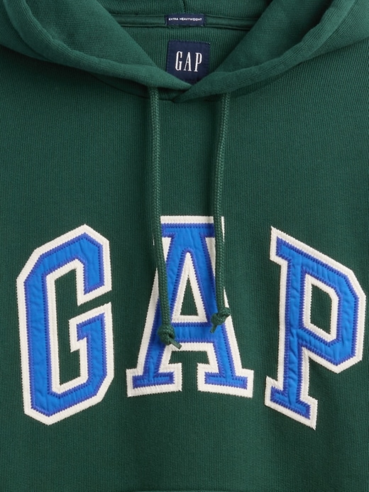 sweat à capuche oversize en molleton français extra épais avec logo
