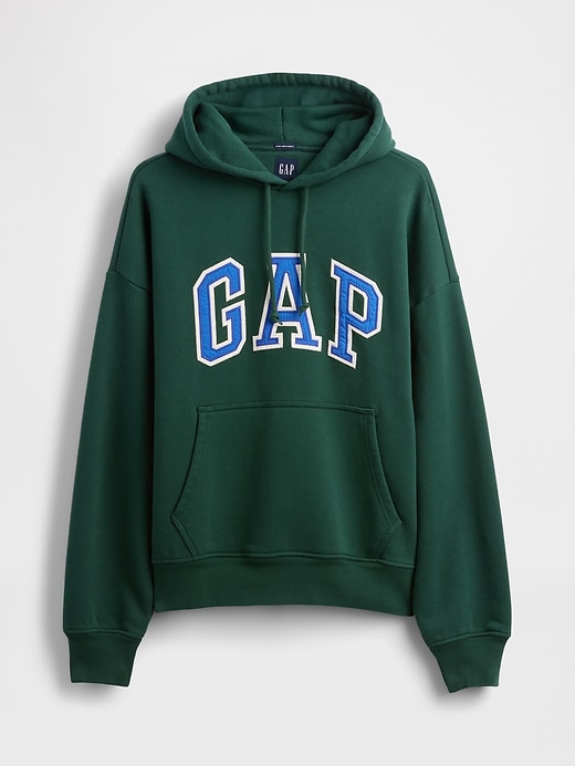 sweat à capuche oversize en molleton français extra épais avec logo