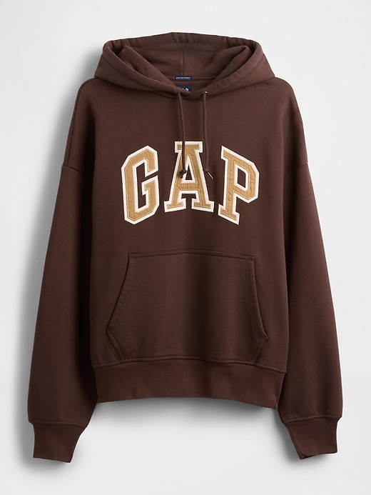 sweat à capuche oversize en molleton français extra épais avec logo