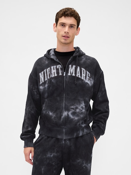 sweat à capuche zippé épais gap × disney lÉtrange noël de monsieur jack de tim burton