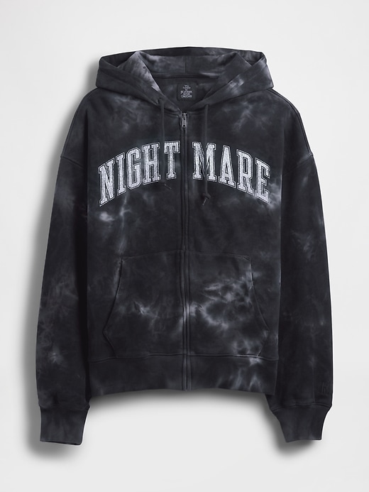 sweat à capuche zippé épais gap × disney lÉtrange noël de monsieur jack de tim burton