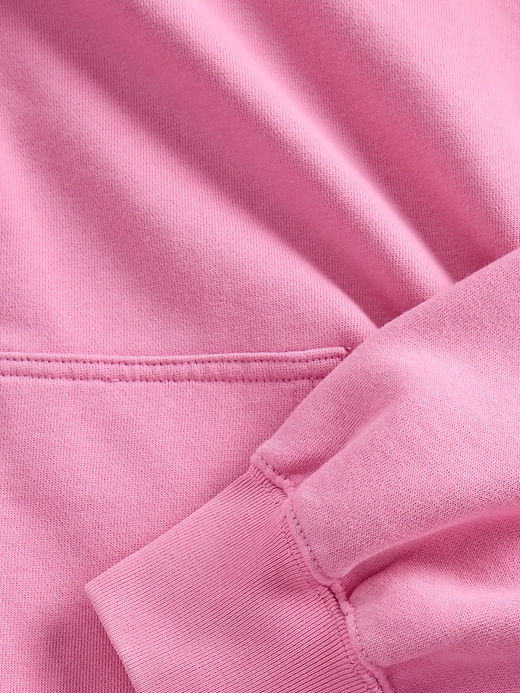 sweat à capuche court oversize épais